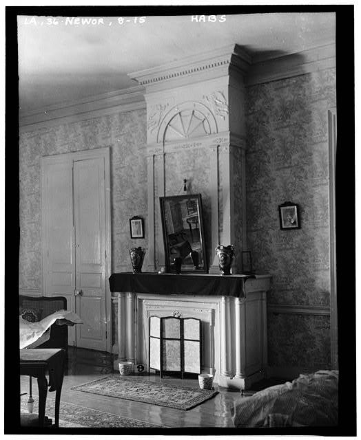Napoleon House, mantel in drawing room in second floor apartment facing Charters St, 1934.