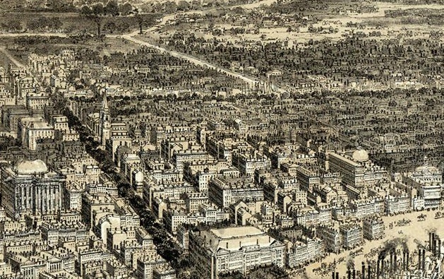 From "Bird's-Eye View of New Orleans," 1851