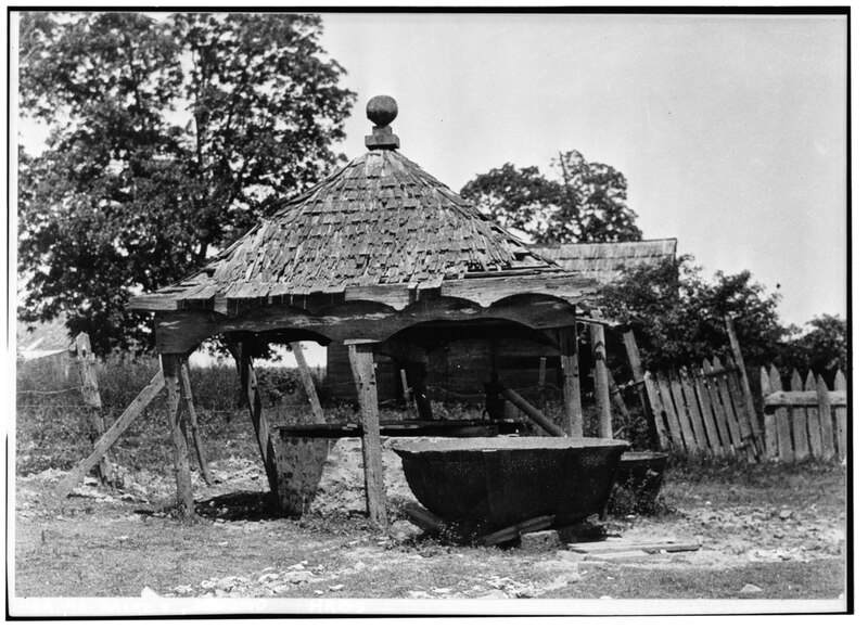 Old Well and Sugar Kettle From the Barbarra Plantation (Garconniere)