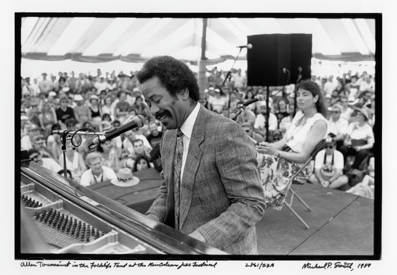 Allen Toussaint performs at Jazz Fest in 1989. 