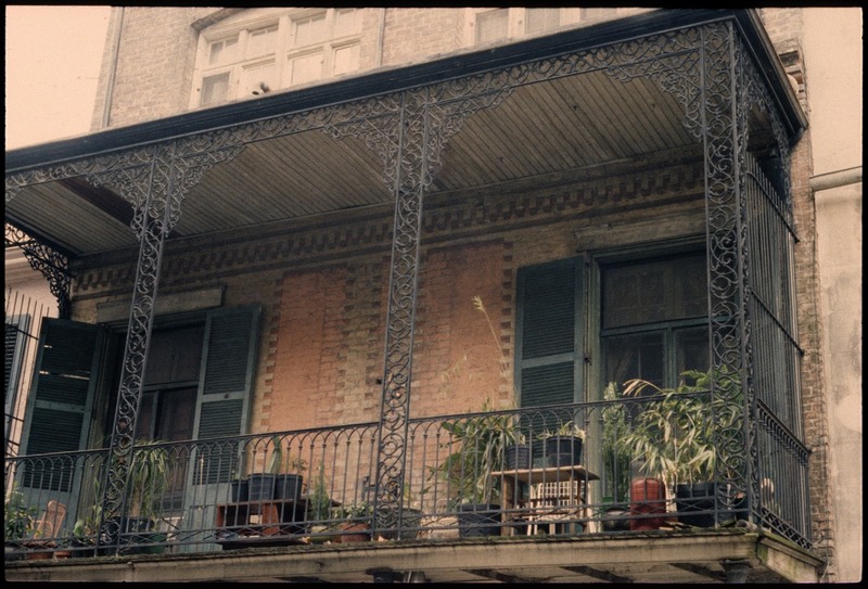 "Tennessee Williams Residence in Mourning, 632 1/2 St. Peter Street."