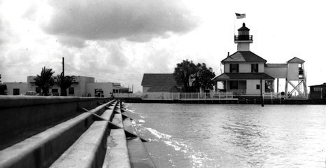 View of New Canal Coast Guard Station and Lighthouse
