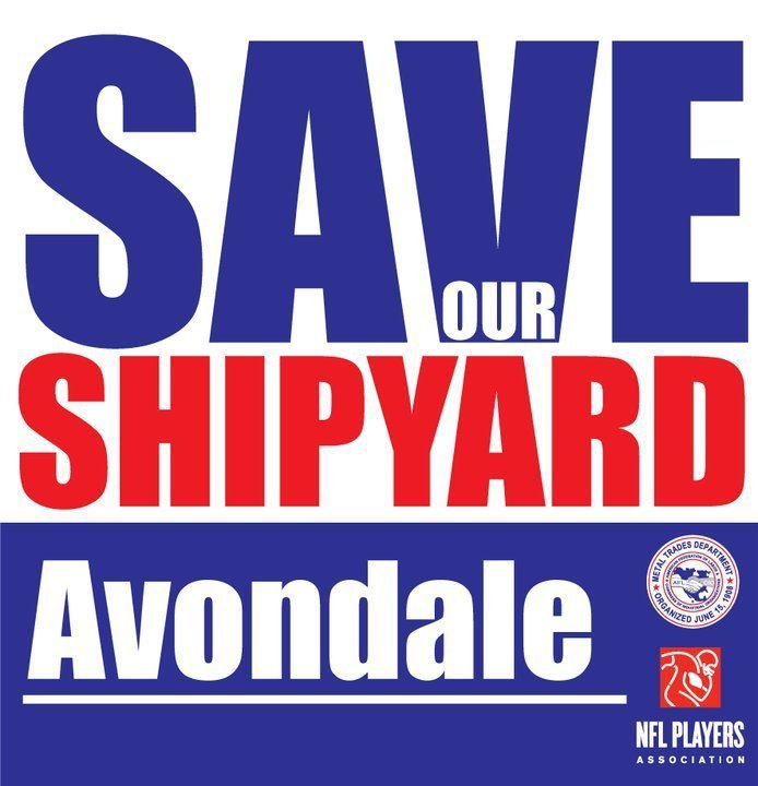 Avondale Save Our Shipyard campaign logo